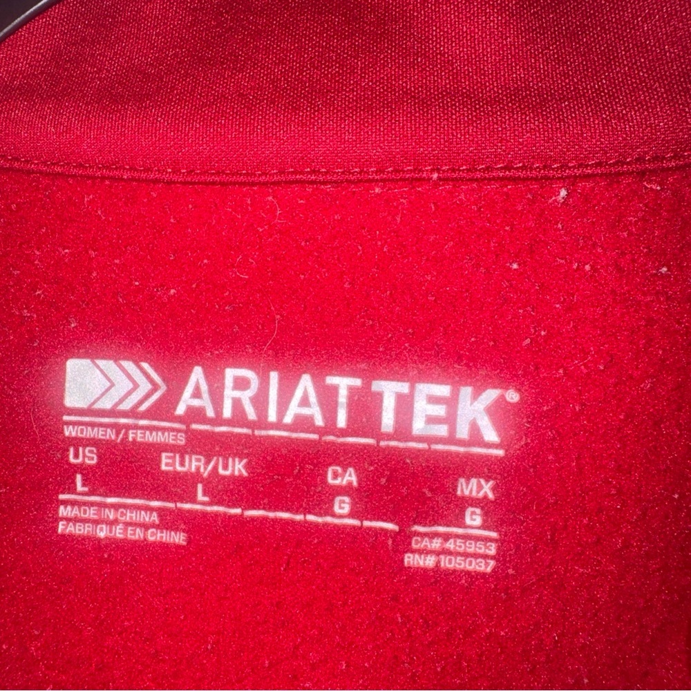 Ariat Tek Red Quarter-Zip Pullover - image 3